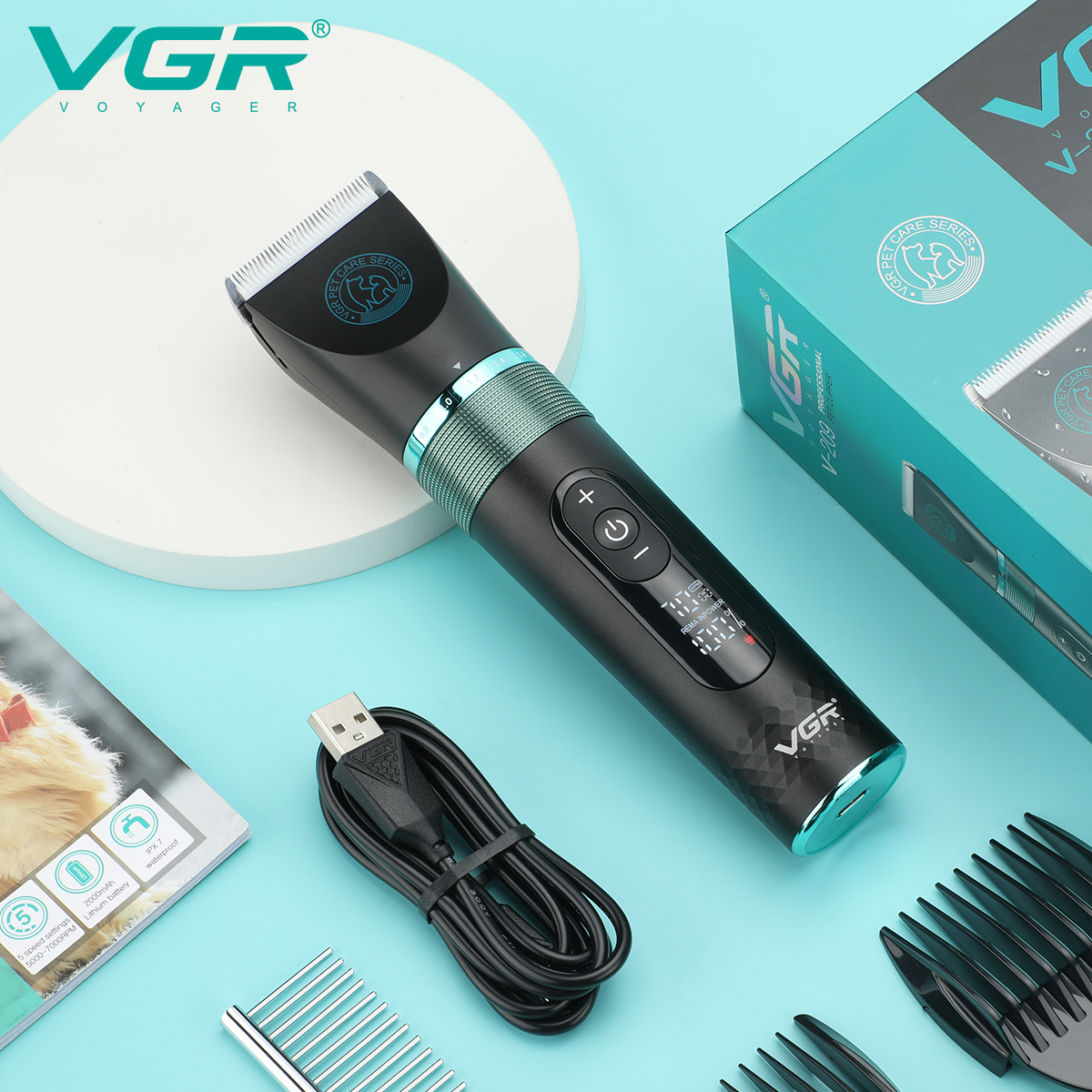 宠物用品/宠物除毛/宠物电动推/宠物除毛器/沾毛细节图