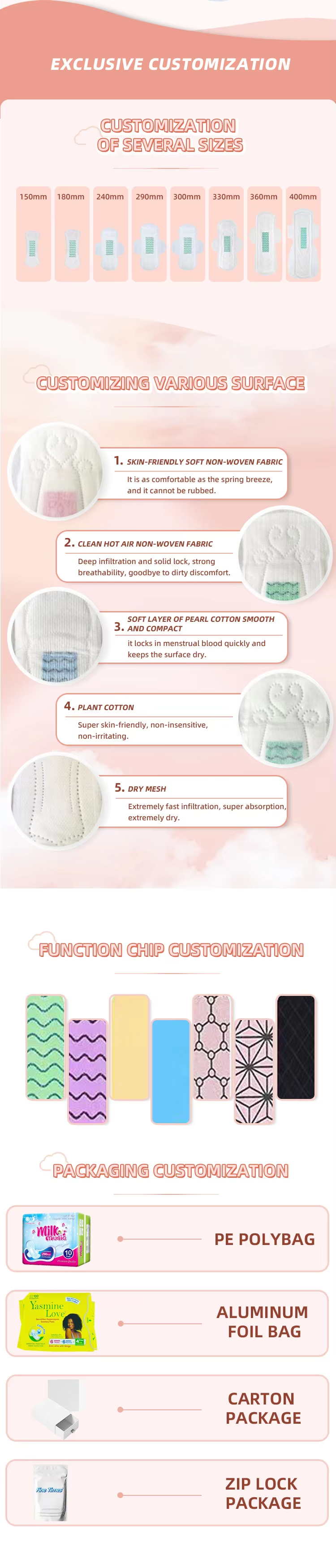 Barssa Fine Times卫生巾护垫姨妈巾舒适透气卫生巾套装详情6