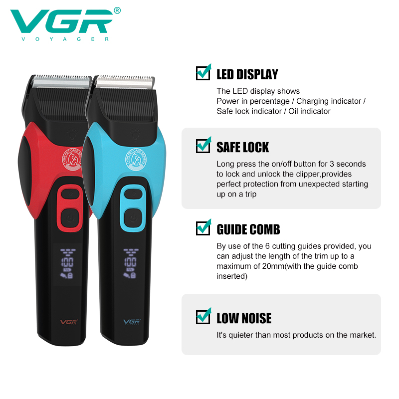 VGR208 Amazon Hair Clipper, pet-specific electric hair clipper, electric hair clipper, cat hair clipper, dog hair remover Specification image