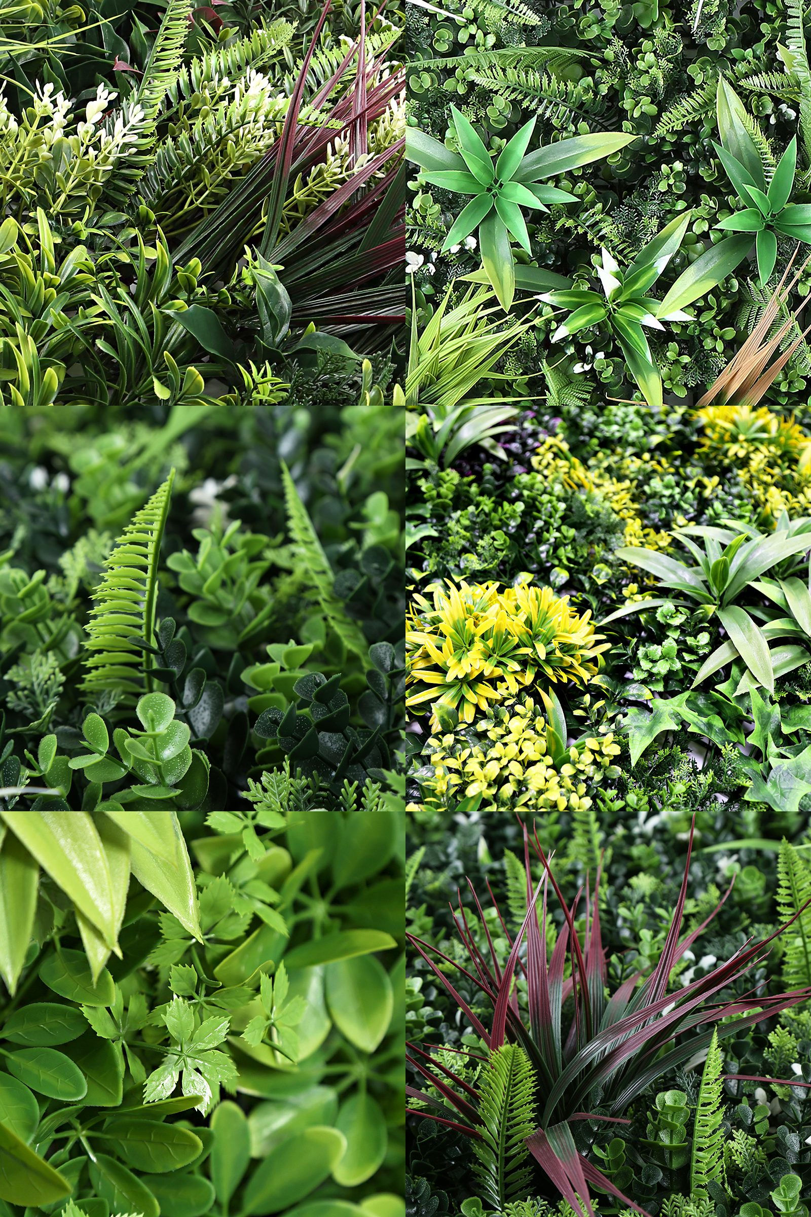 跨境热卖仿真苔藓绿植物墙造景装饰假花墙人造草坪装饰植物绿叶背景墙防真插花多肉仿真花微景观手工苔藓批发仿真植物详情8