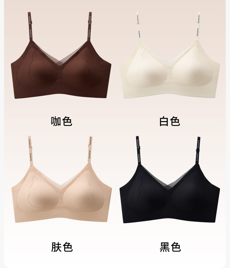 7A Antibacterial, contactless, soft-supported bra underwear, pure sensual underwear undefined