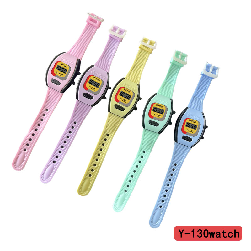 YITONGY-130 reloj electrónico hd pantalla multifunción reloj deportivo casual para hombres y mujeres creado especialmente para moe wa color al por mayor relojes electrónicos para niños múltiples emparejamiento moe wa exclusivo reloj electrónico details Picture