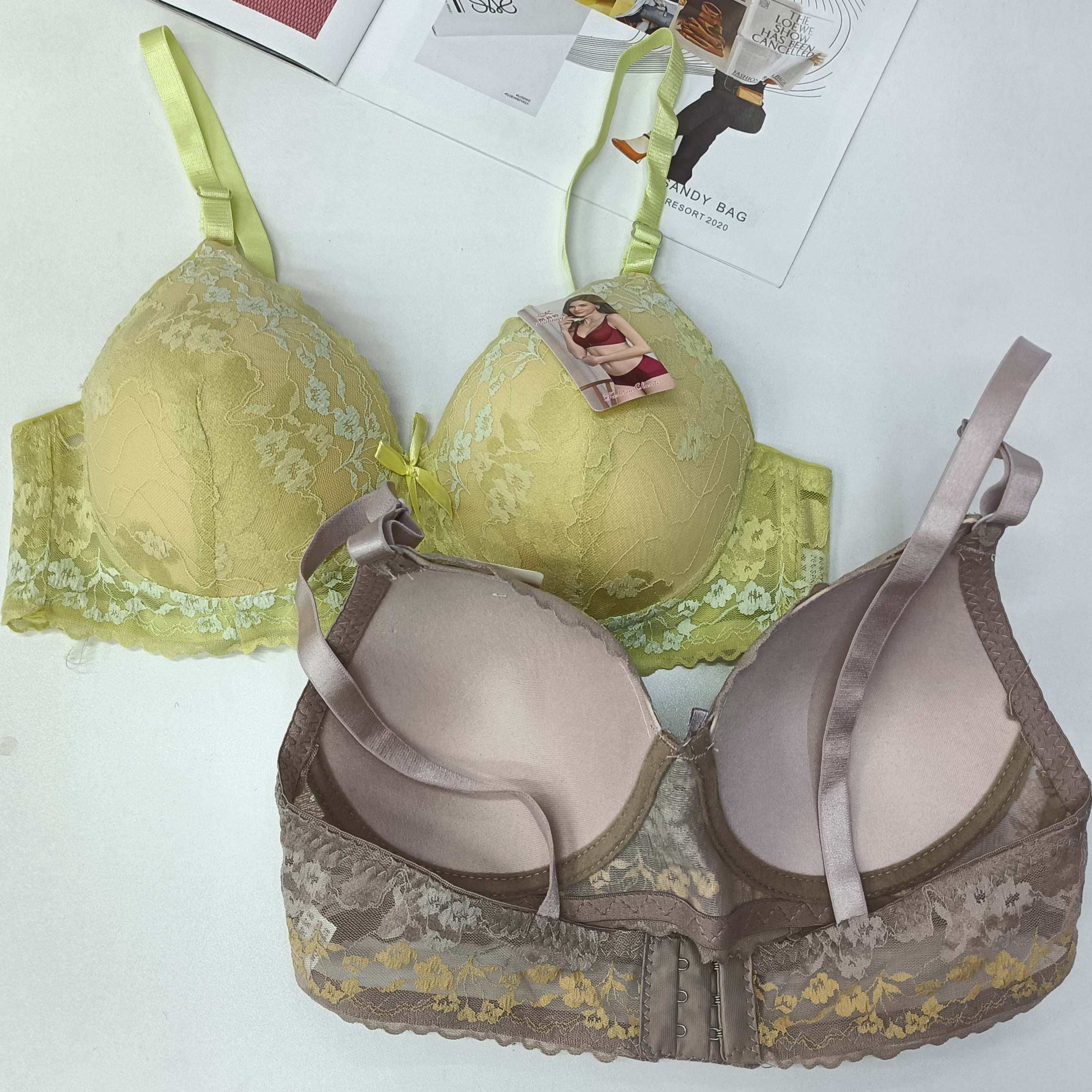 224# Export underwear inventory Clearance: Low price Full lace jacquard women's bra, sexy steel rims gather fashionable and comfortable underwear, adjustable underwear QNI Specification drawing