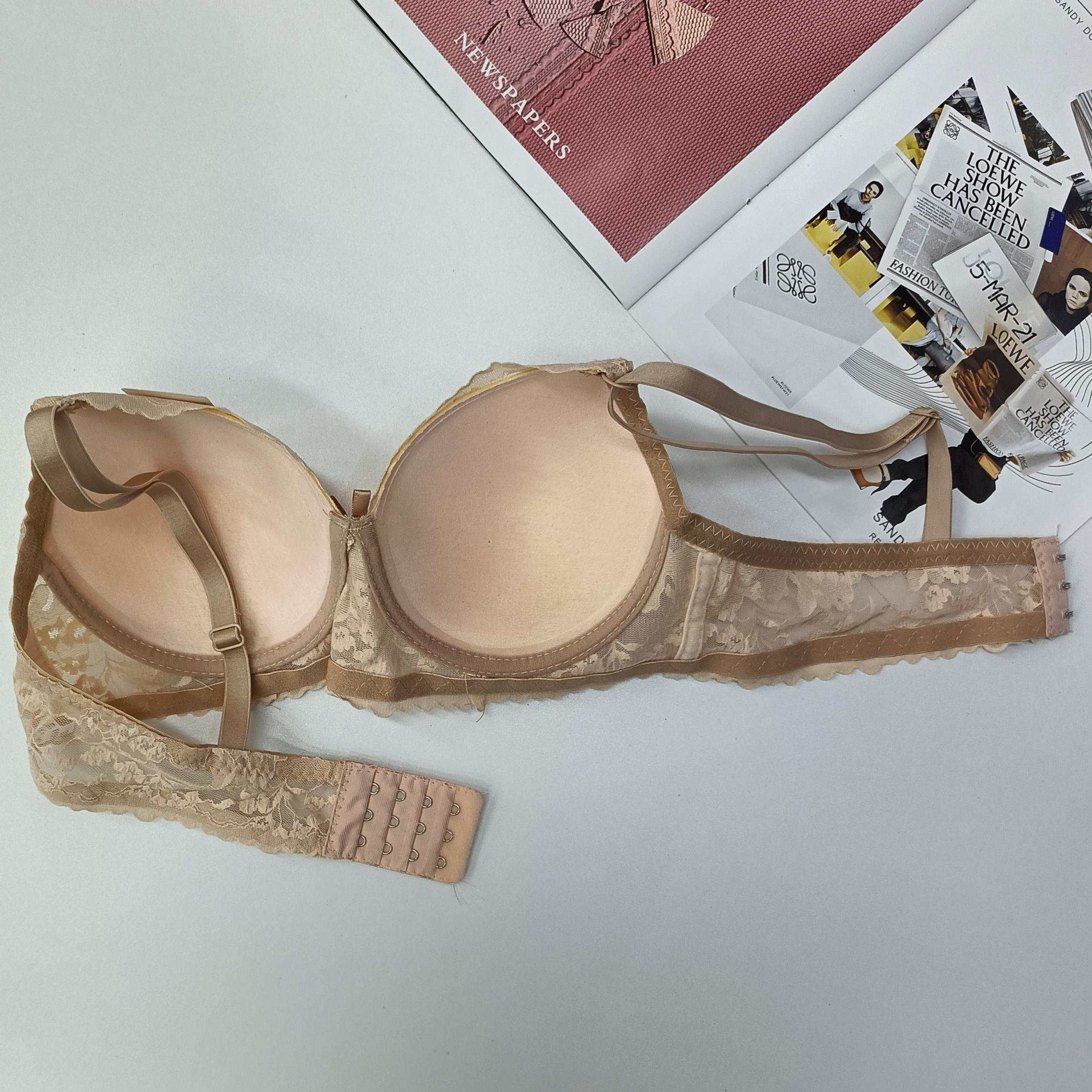 224# Export underwear inventory Clearance: Low price Full lace jacquard women's bra, sexy steel rims gather fashionable and comfortable underwear, adjustable underwear QNI Item Picture