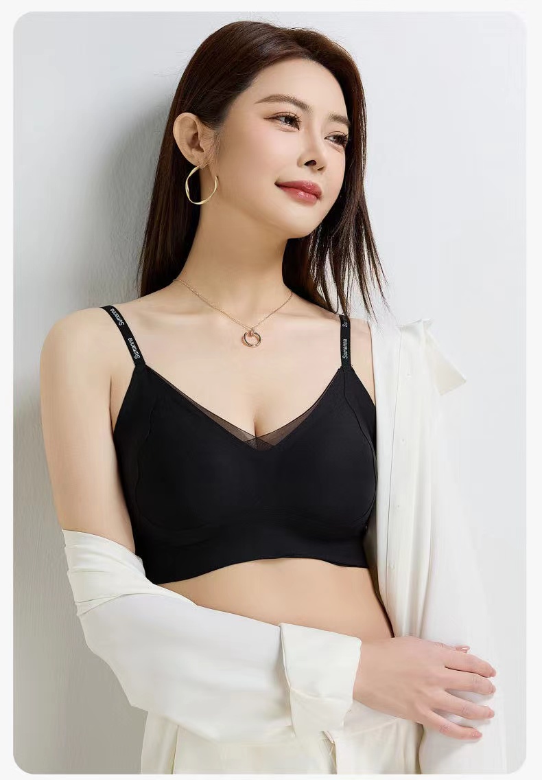 7A Antibacterial, contactless, soft-supported bra underwear, pure sensual underwear Specification image