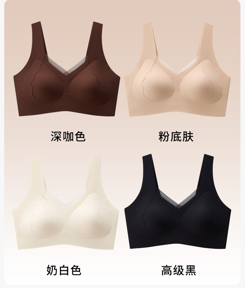 7A Antibacterial, contactless, soft-supported bra, pure lingerie bra detail image 20