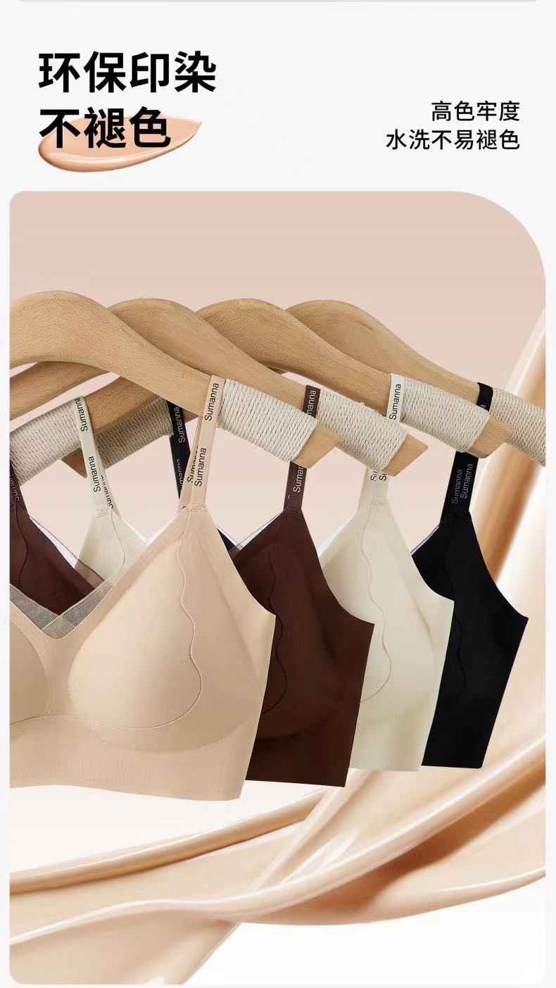 7A Antibacterial, contactless, soft-supported bra underwear, pure sensual underwear details Picture