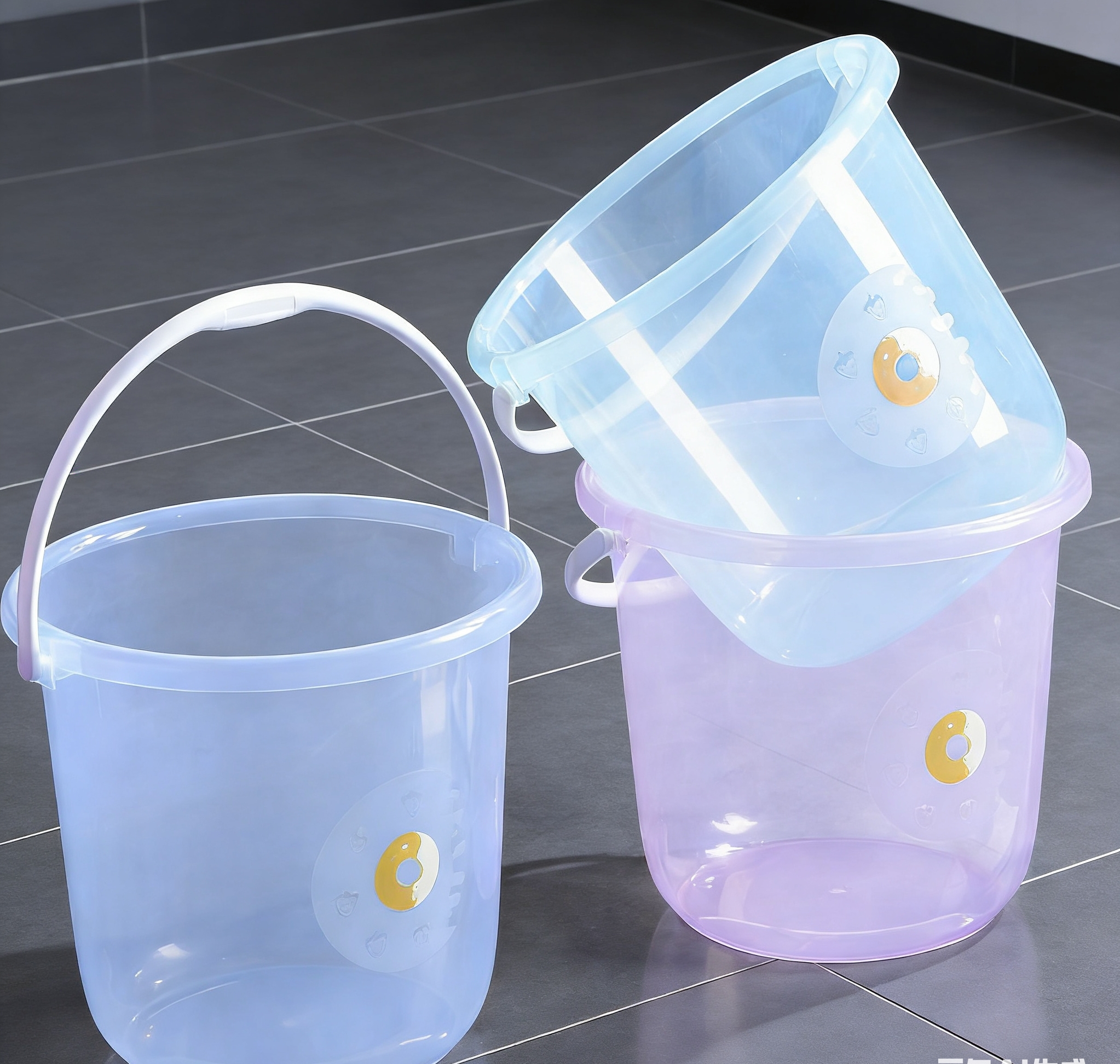 Recommended best-selling transparent water buckets: A multi-functional home cleaning and storage tool that combines good looks and practicality. Wholesale new transparent water buckets are selling well, suitable for kitchens, bathrooms, and balconies. Portable items available in multiple colors at an extremely cost-effective price Item Picture