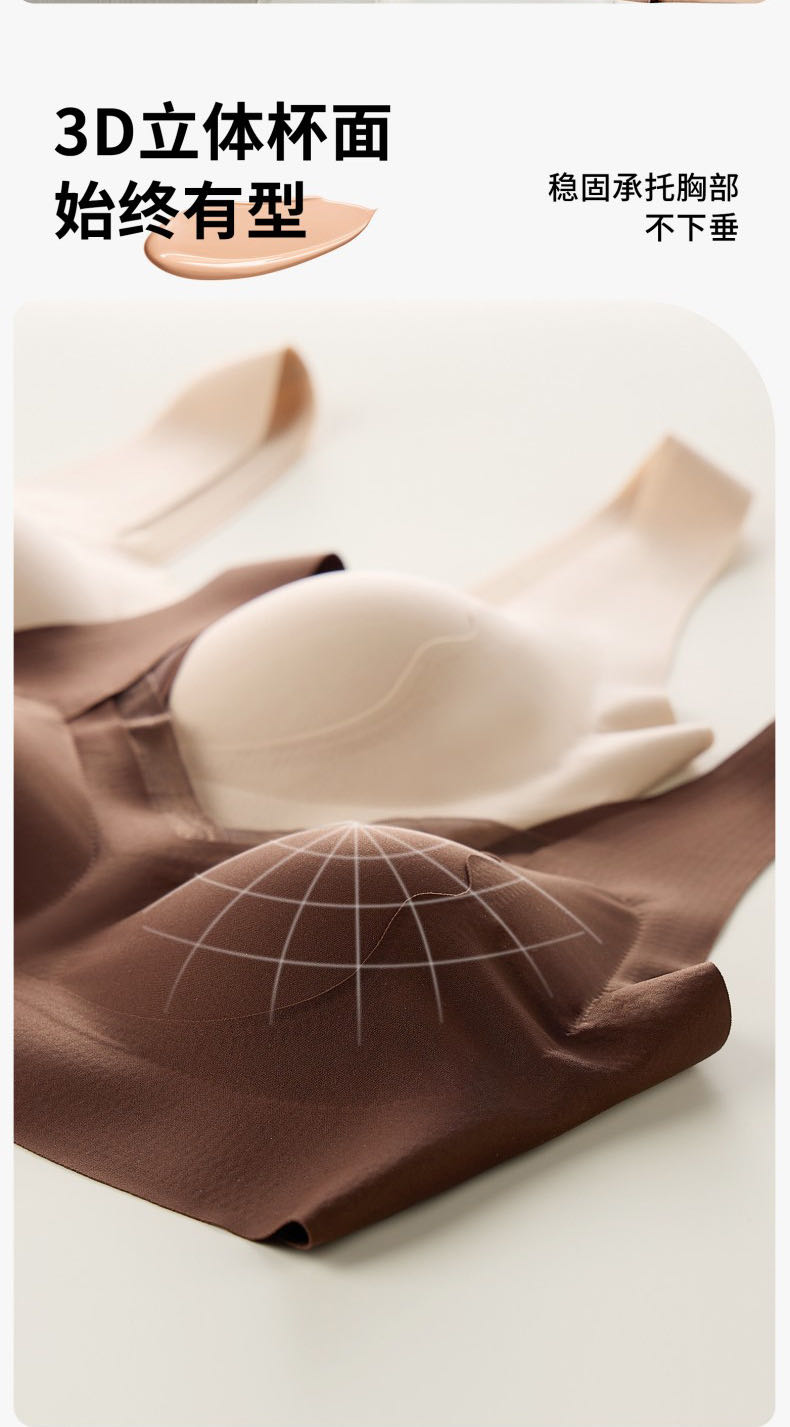 7A Antibacterial, contactless, soft-supported bra, pure lingerie bra detail image 17