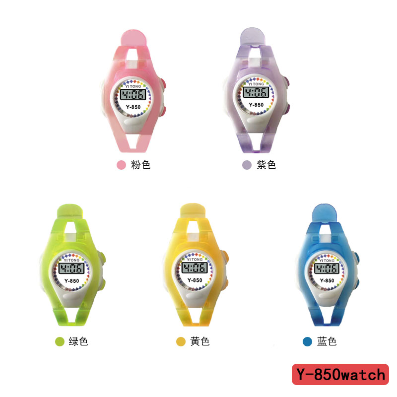 YITONG transparente color correa de reloj electrónico con pantalla hd multifunción reloj deportivo casual para hombres Y mujeres creado especialmente para moe moe y-850 al por mayor para niños múltiples juegos moe moe relojes electrónicos exclusivos Specification image