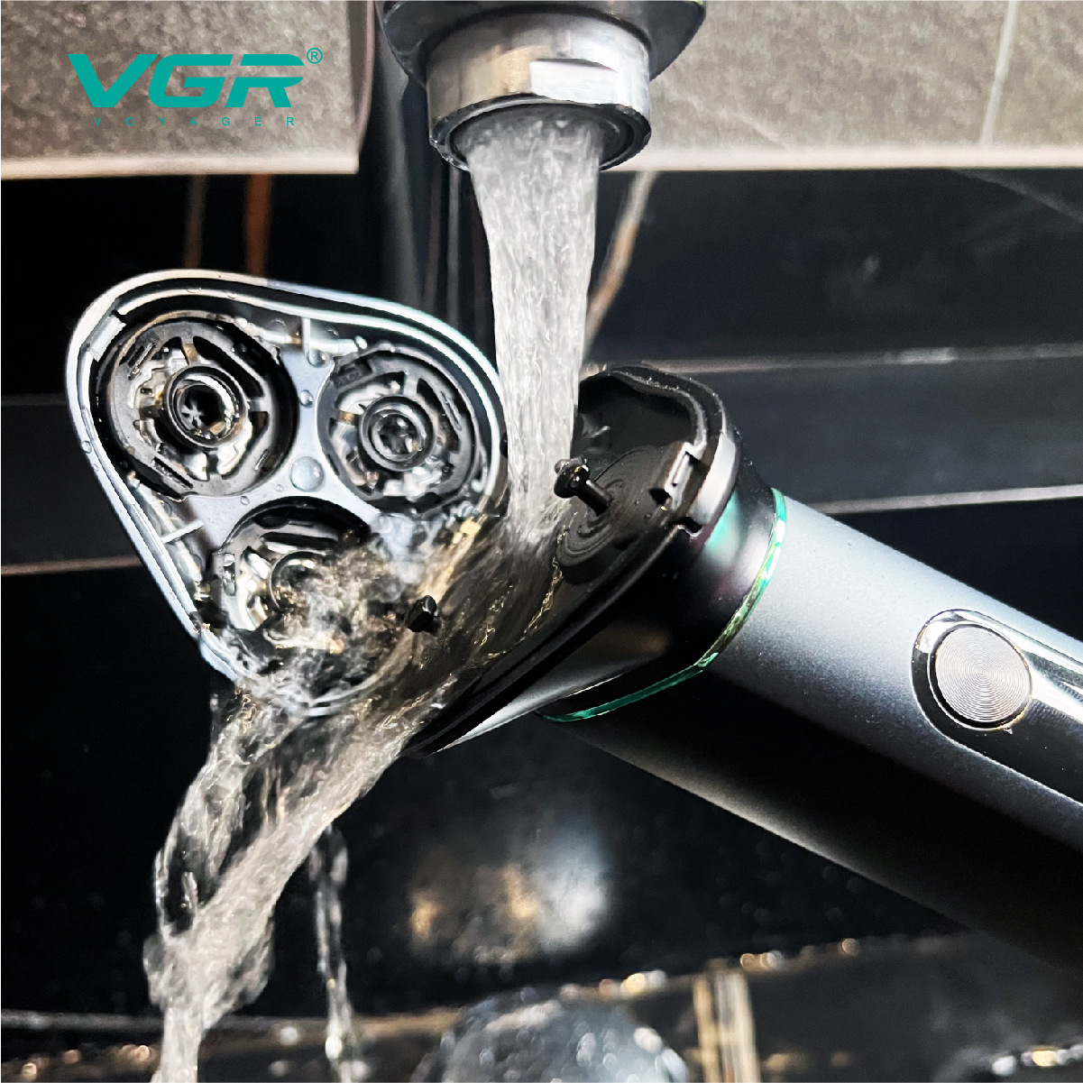 VGR310 metal body IPX7 water-washable men's floating razor with LCD display and ultra-long battery life Application Scenario