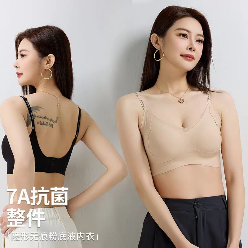 7A Antibacterial, contactless, soft-supported bra underwear, pure sensual underwear undefined