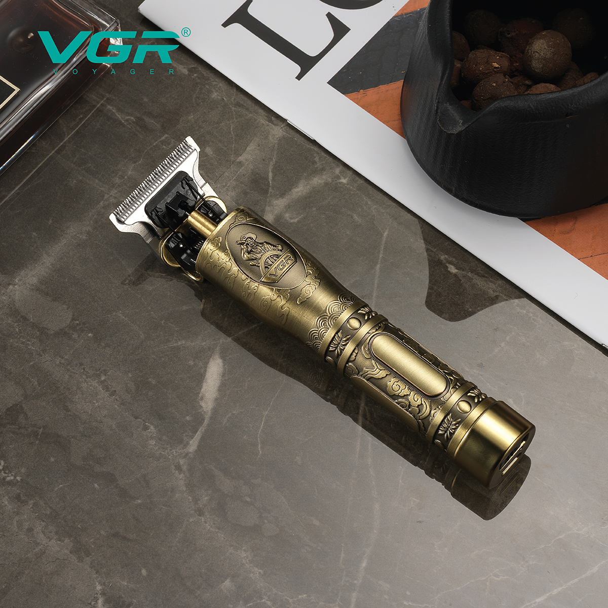 VGR New oil-cut hair clipper, men's razor, salon engraving and creasing electric clipper, retro electric clipper 081 Specification image