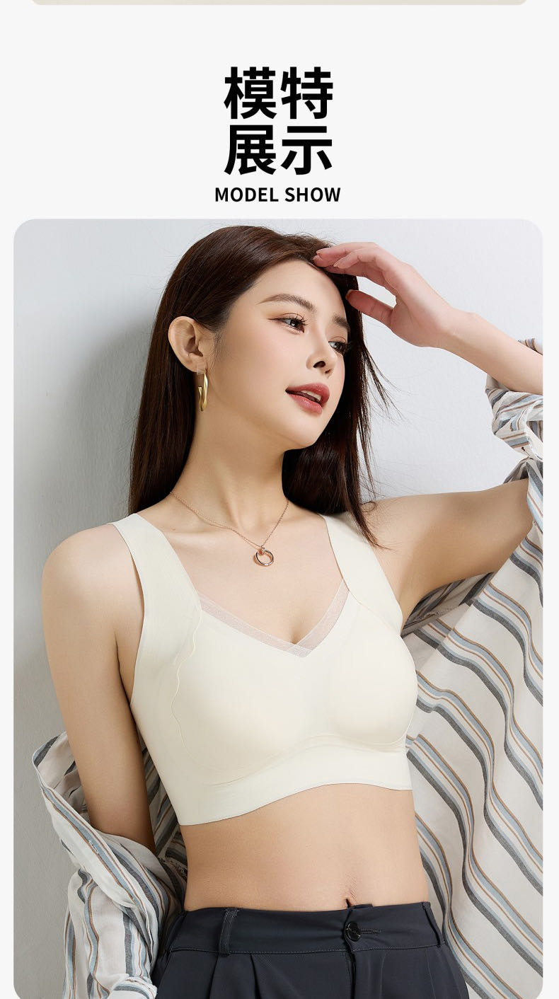 7A Antibacterial, contactless, soft-supported bra, pure lingerie bra Item Picture