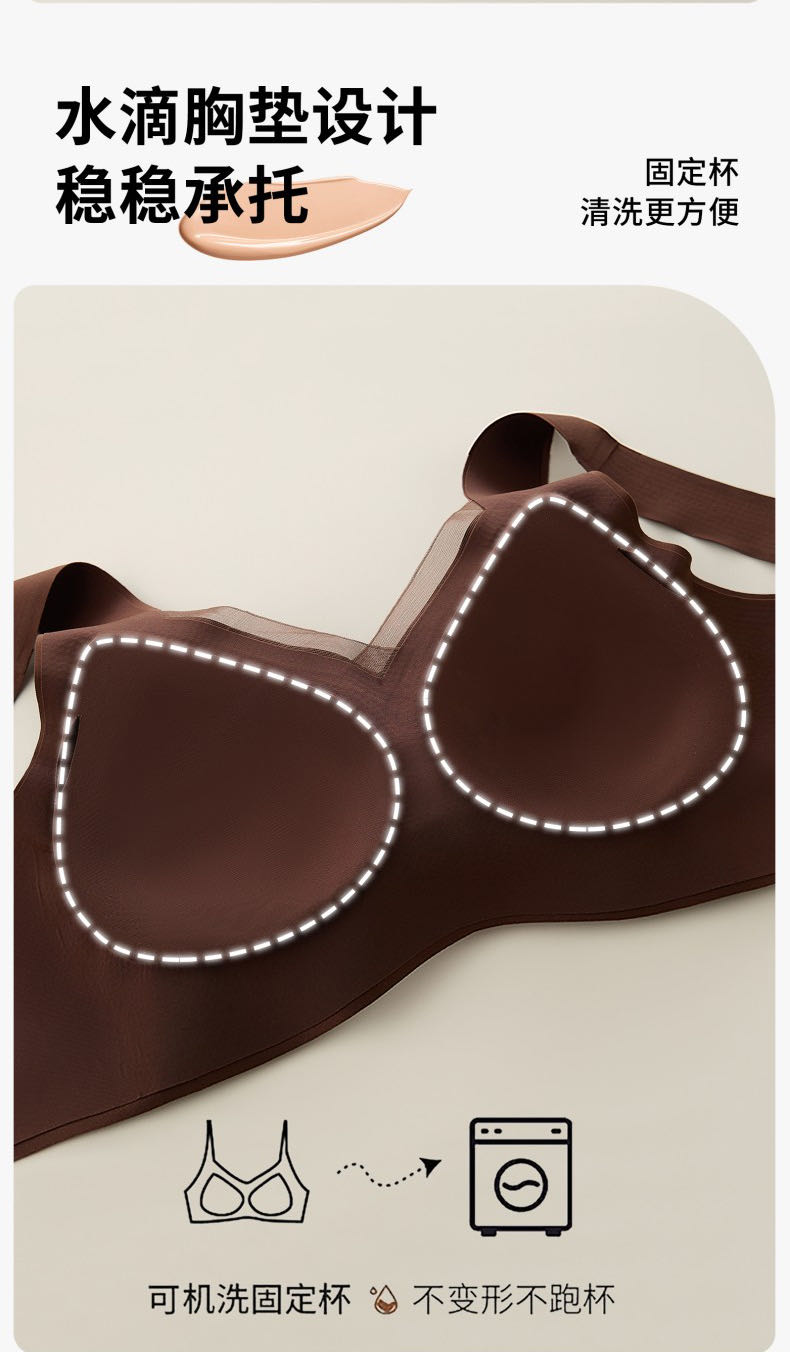 7A Antibacterial, contactless, soft-supported bra, pure lingerie bra detail image 15