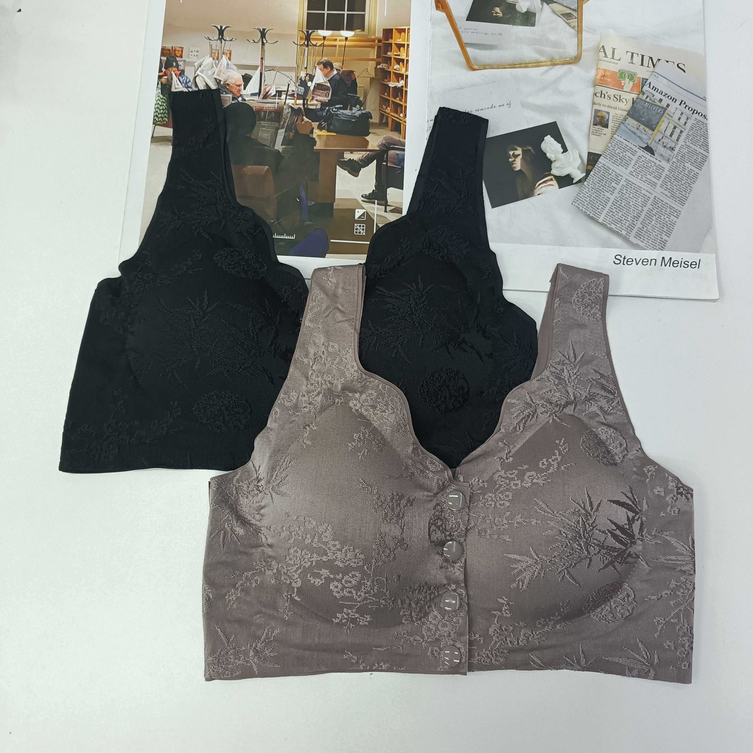8804# style for export, embossed jacquard front buckle seamless lingerie, ladies' gathering, lifting, no steel ring, no trace, beautiful back, large-sized bra bra cover, full cup QNI details Picture
