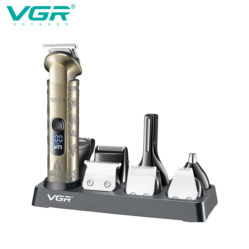 VGR110 Cross-border 8-in-1 Electric Hair Clipper, dedicated for hair salons, oil hair shaving, engraving hair clipper, electric hair clipper set details Picture