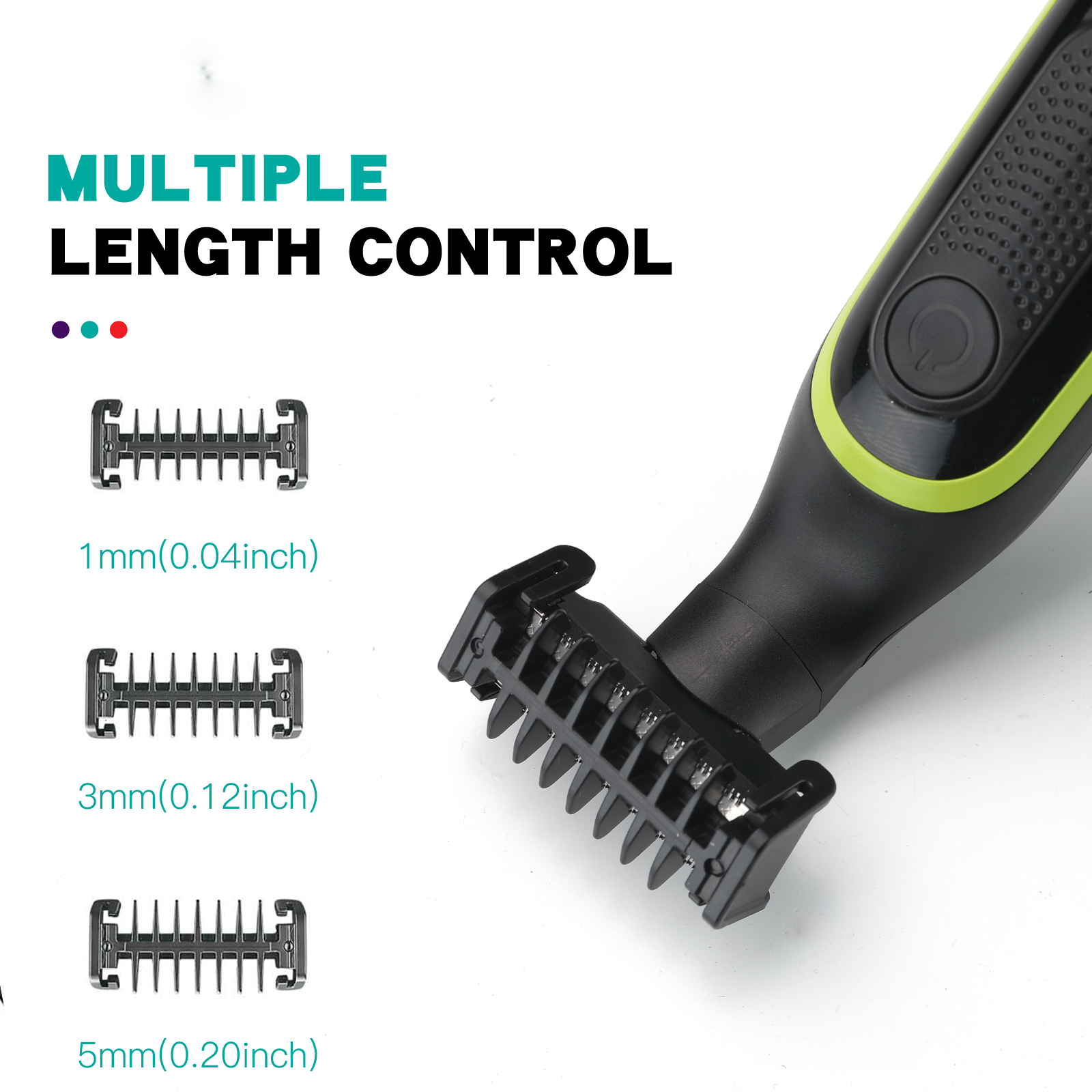 电动剃须刀VGR017小T刀刀头可水洗刮胡刀 USB充电男士剃须刀白底实物图