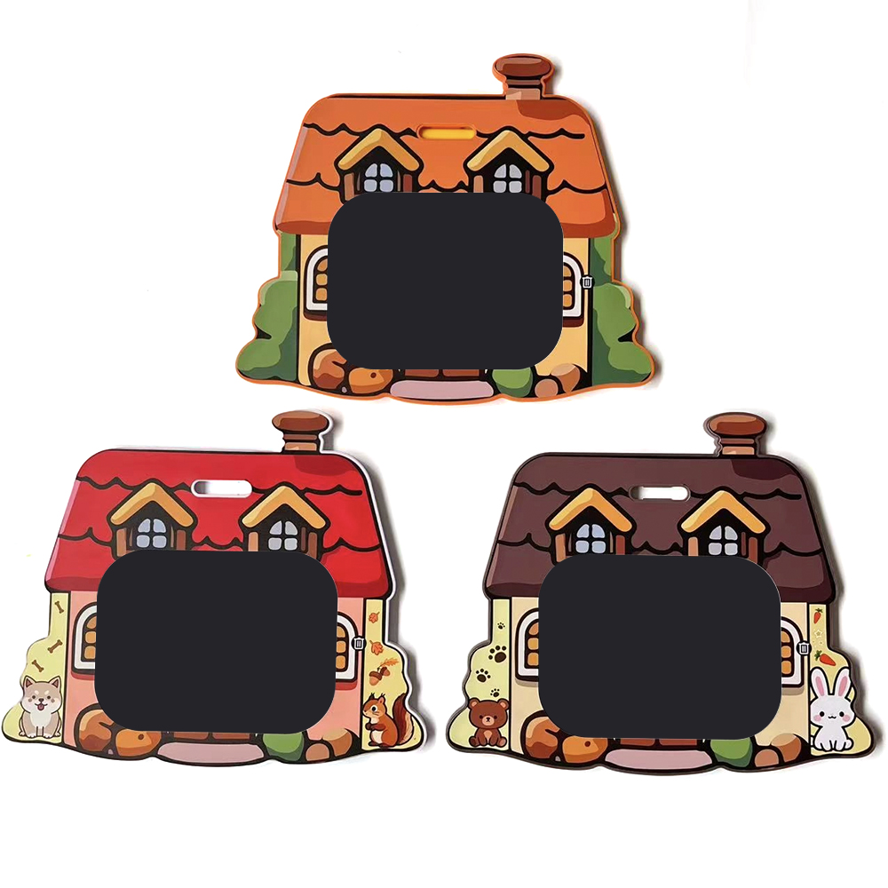 9013-1卡通房屋造型黑板白板硬板多功能教学用黑板儿童学习用品