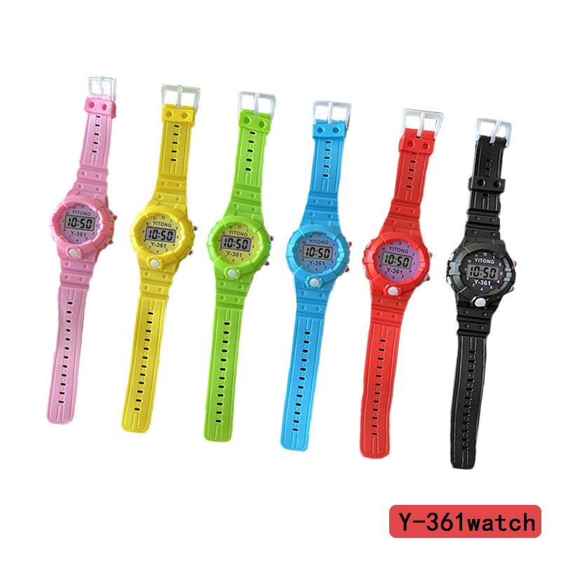 The YITONG Y-361 trendy electronic watch is colorful and versatile. Its classic round design is suitable for hands measuring 120-190cm. It is both fashionable and practical with a variety of patterns. It is sold directly by the foreign trade wholesale factory Specification image