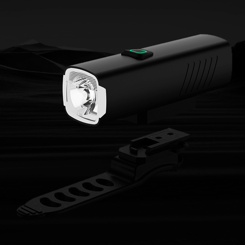0132# Cycling headlamp, aluminum alloy USB charging headlamp, bicycle headlamp, bicycle cycling lighting headlamp, night cycling strong light flashlight details Picture