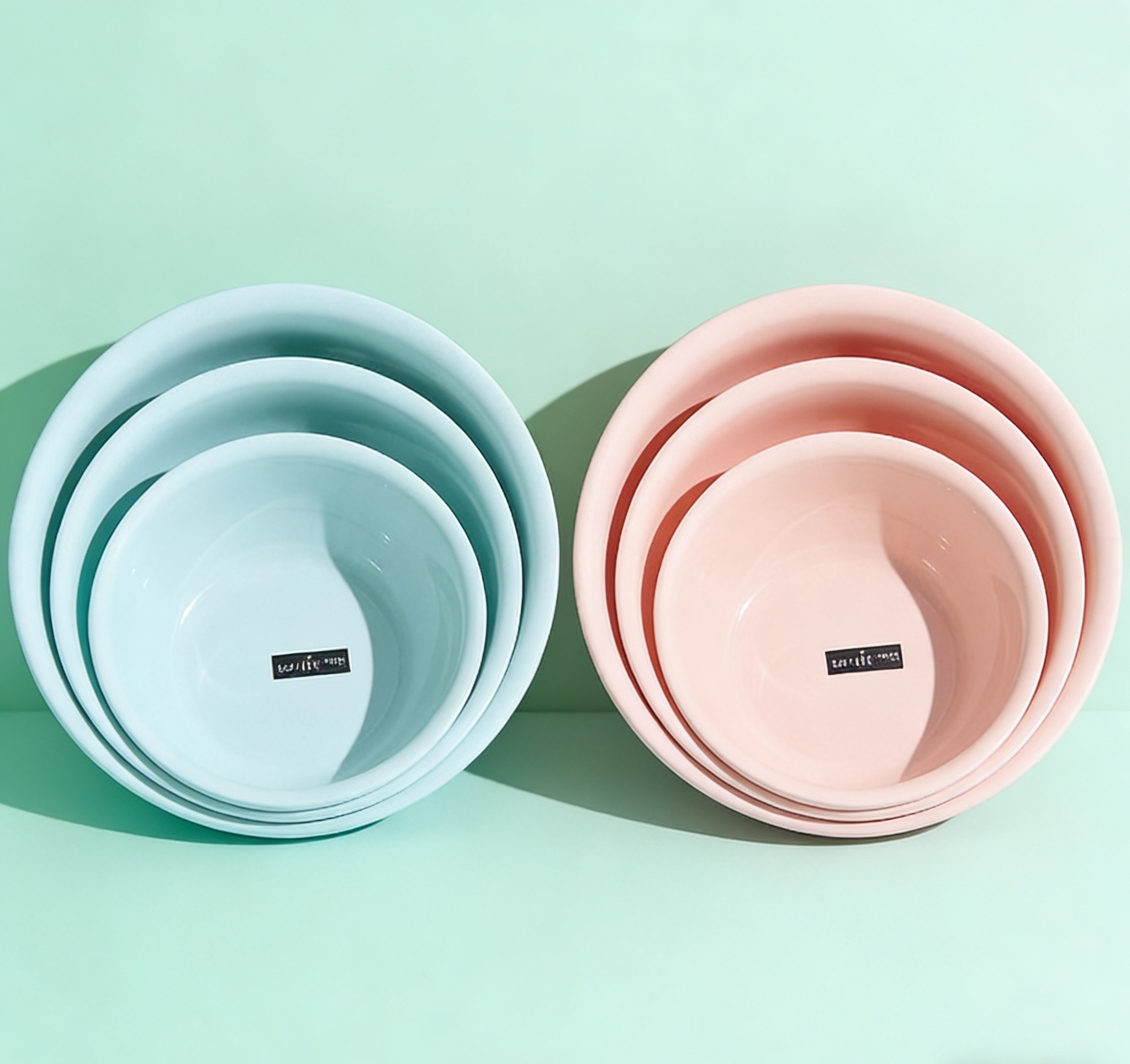 Wholesale of multi-functional plastic washbasins in various sizes and colors, household daily necessities. Wholesale of multi-functional washbasins for washing faces and vegetables in various sizes Specification image