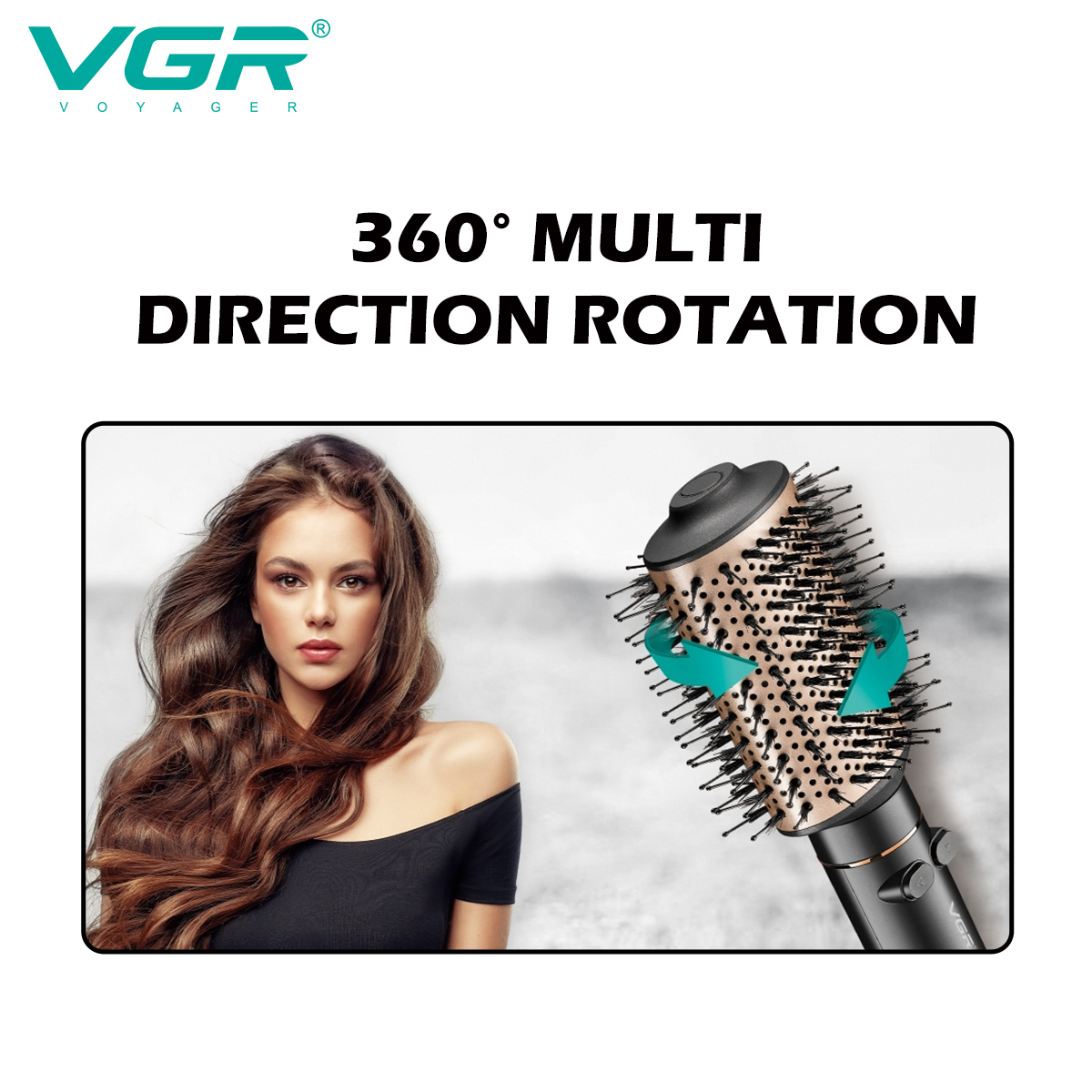 VGR494 Cross-border new products: Hair dryer comb, straightening comb, two-in-one hot air comb, travel household hair dryer comb, electric heating comb Specification image