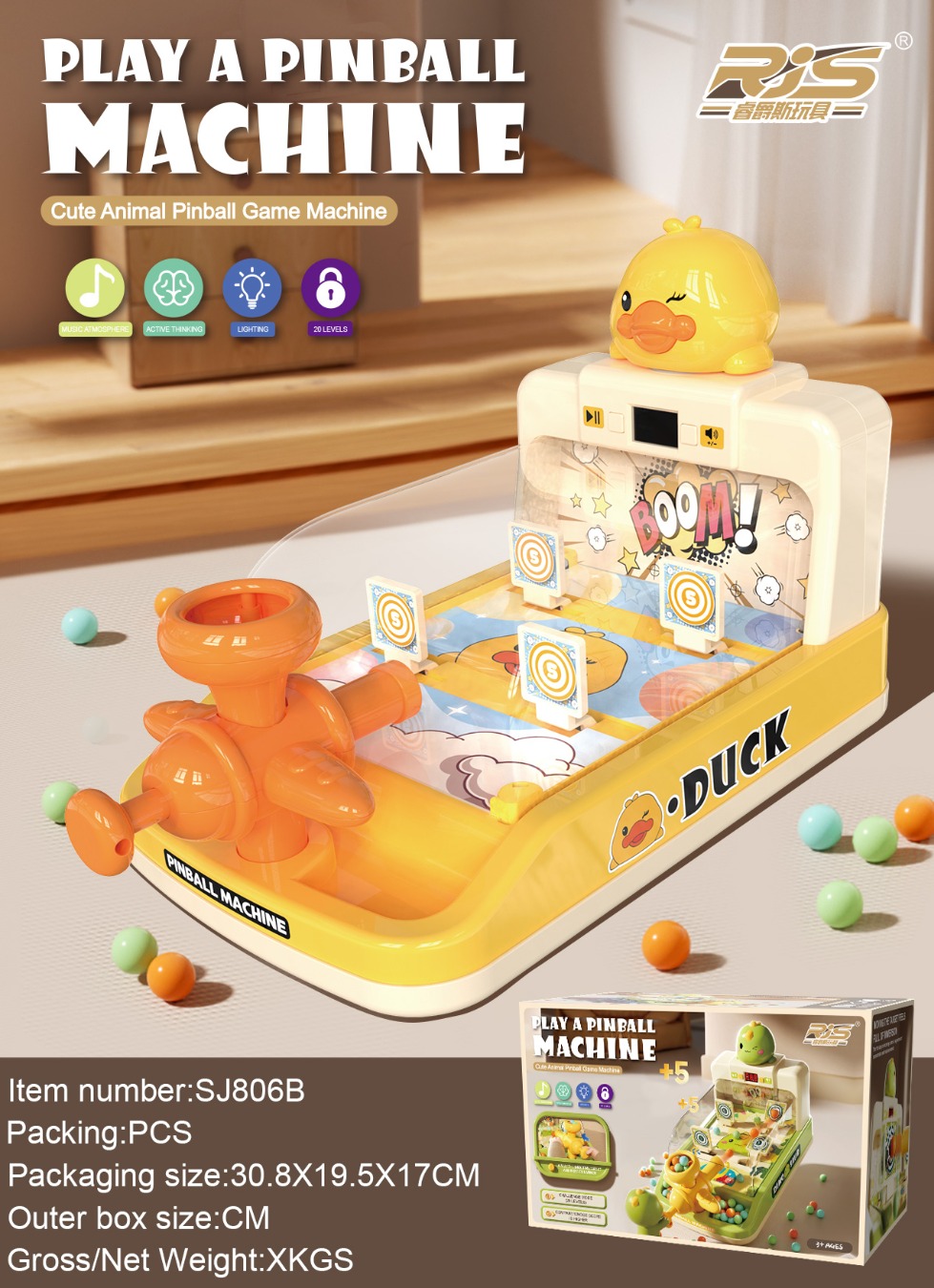 TK79756计分弹珠机（酷猫白色）