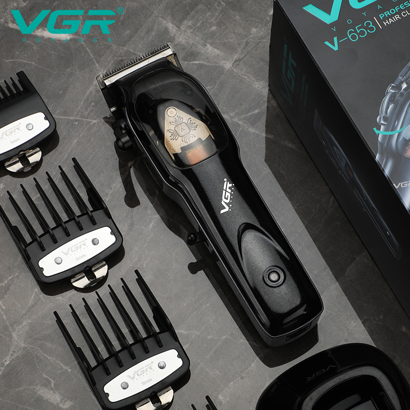 VGR653 Cross-border new electric hair clipper, professional hair razor, hair salon professional with base, rechargeable electric clipper Item Picture