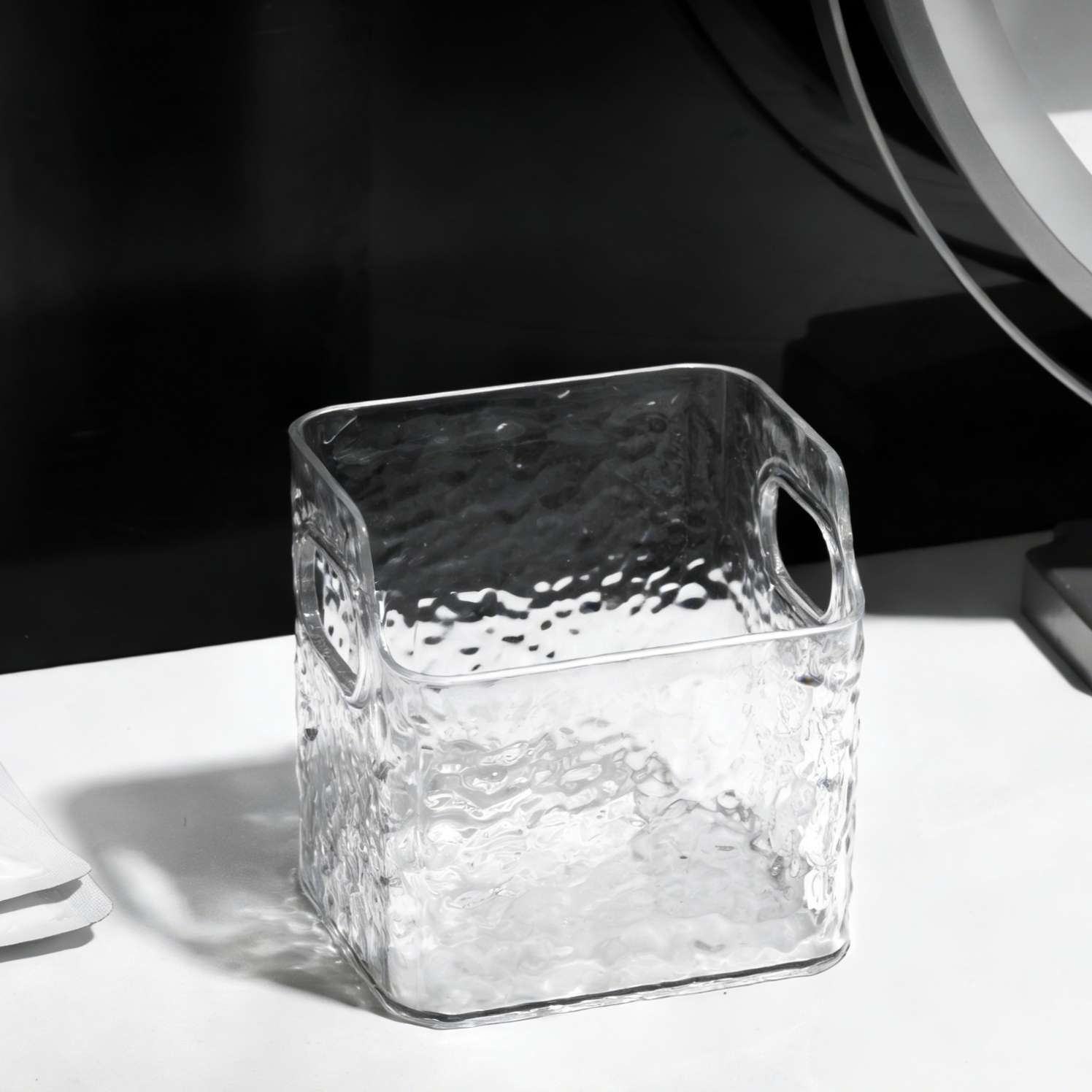 C01-303 Water Ripple Desktop Storage Box, Cosmetics Storage Box, Bathroom Storage Box, Dressing Table Storage box detail image 5