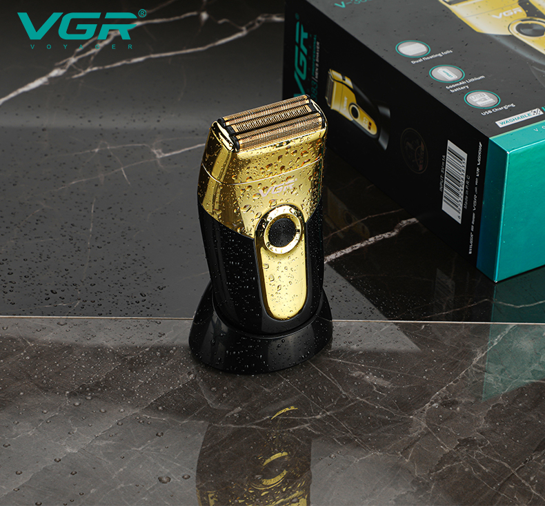 VGR383 Cross-border new LCD digital display retro razor IPX4 water-washable reciprocating razor Whitening device pic 7