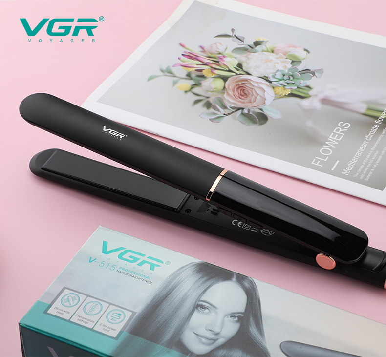 VGR515跨境批发可调温直发器外贸夹板电气石陶瓷直板夹直发器详情9