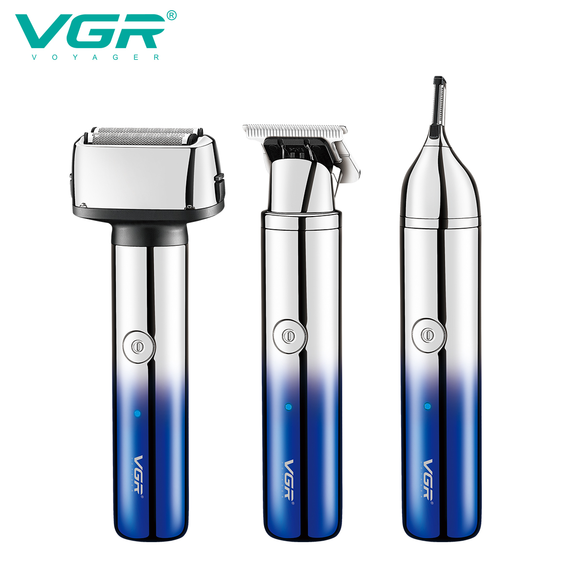 VGR Cross-border New reciprocating Razor, multi-functional three-in-one Eyebrow trimmer, gradient color electric clipper 365 Specification image