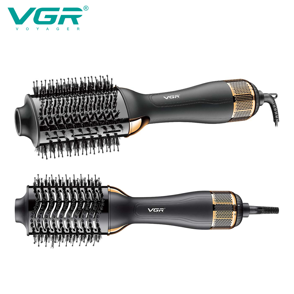 VGR492 Cross-border Hair Dryer Comb, Lazy person Hair Care Straightening Comb, Home negative ion curling iron, travel Straightening comb