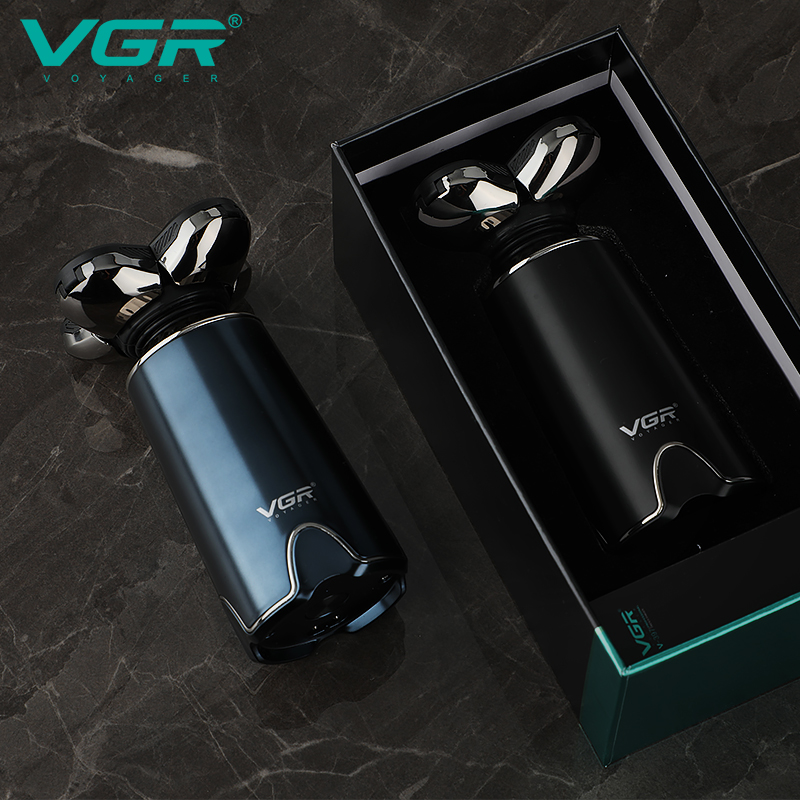 VGR's new cross-border electric shaver IPX5 water-washable smart five-head rotary shaving razor V-397 Item Picture