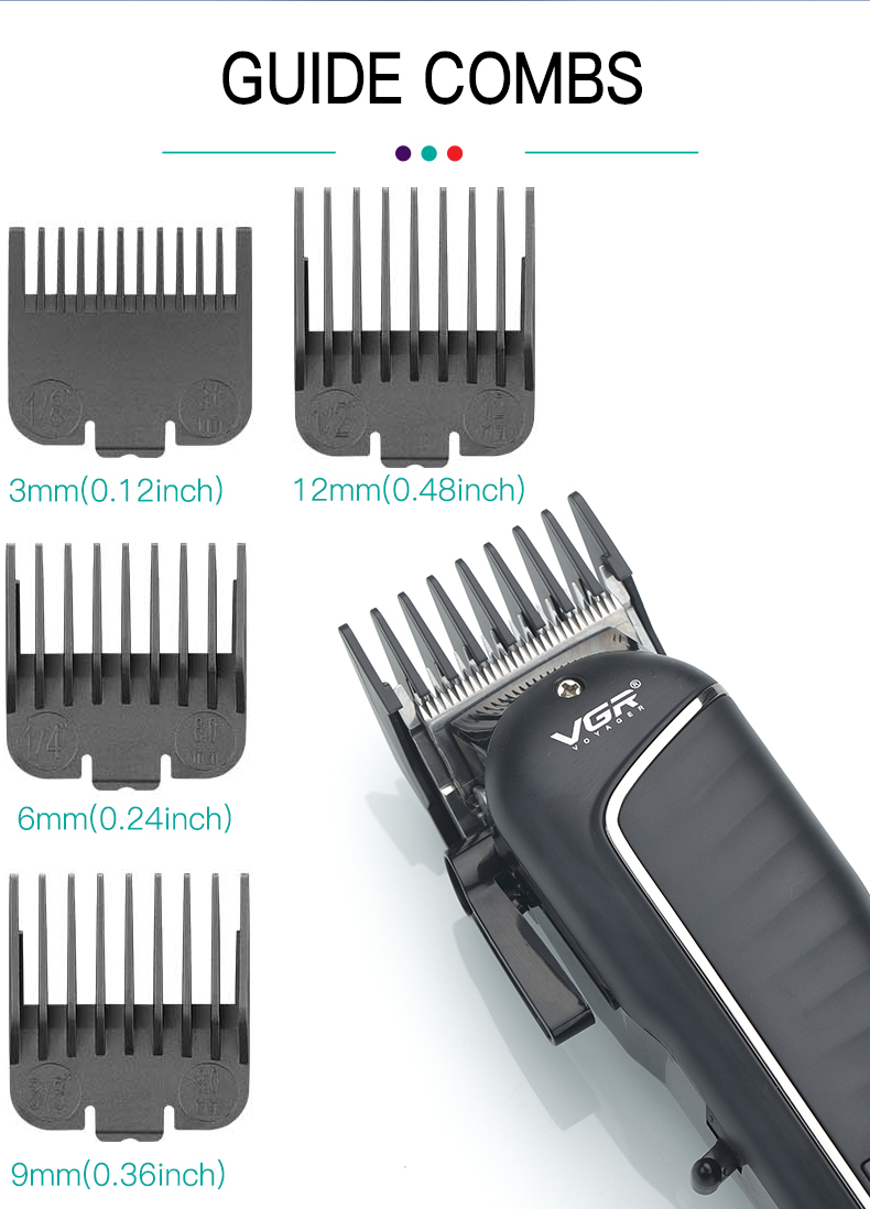 VGR683液晶数显电动大功率不卡发USB电推剪剪发器油头理发剪详情9