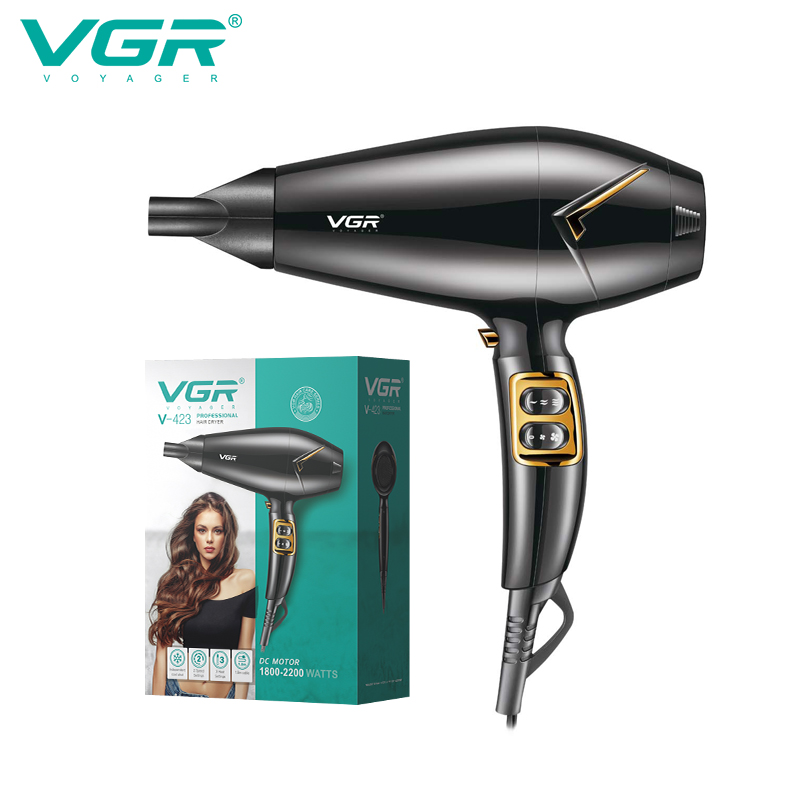 VGR Cross-border High-power Hair dryer, Home smart temperature-controlled hair care, hair salon, Hairstylist V-423