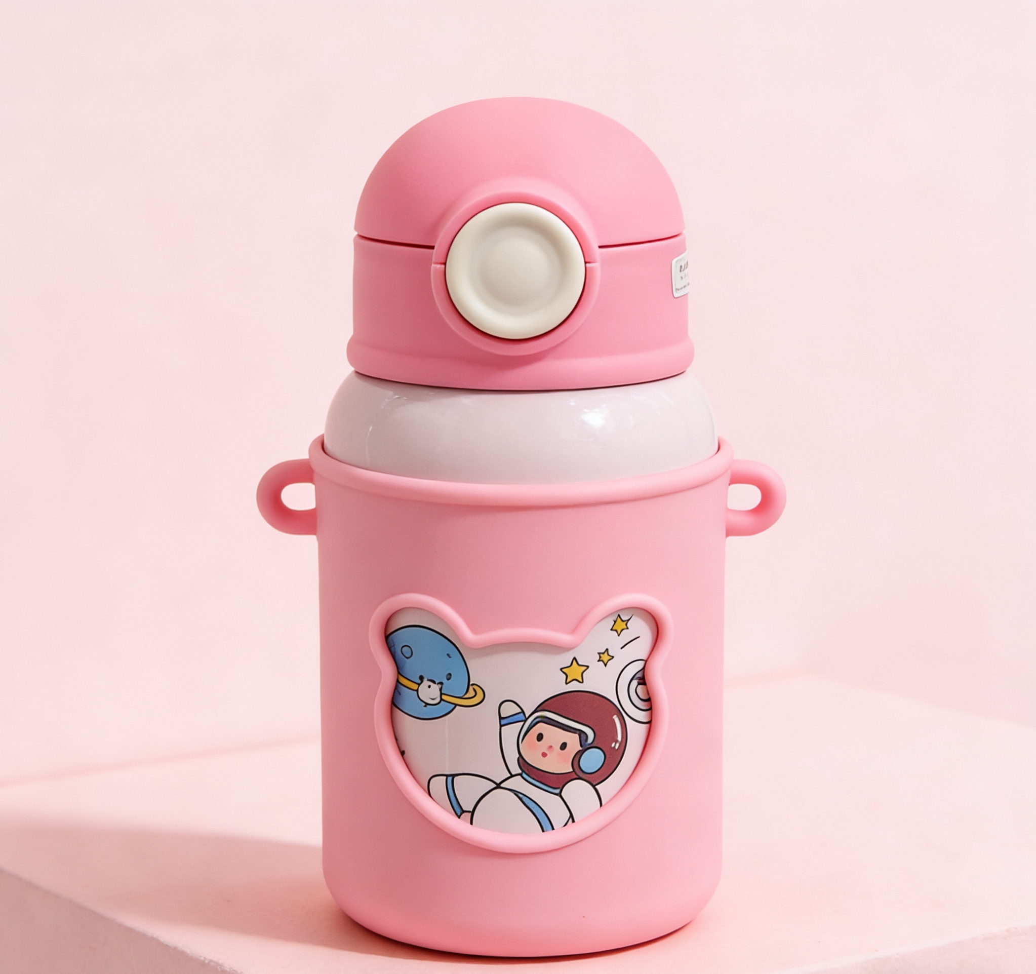 This pink stainless steel insulated cup with a high level of appearance and a girlish heart is portable and suitable for daily drinking. It is a long-lasting insulated water cup