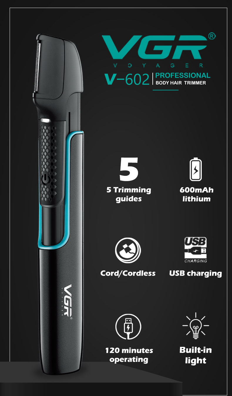 VGR602理发器批发家用多功能套装防水电动美发发廊雕刻专用电推剪详情1