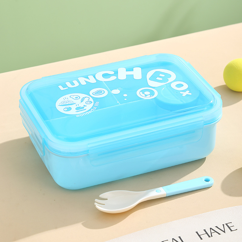 H226-547 compartments bento box: Students can bring their own rice in a microwave oven Application Scenario