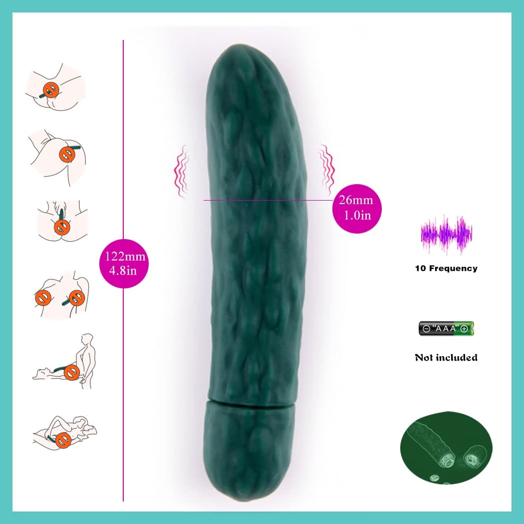 Z01014B-10  Hot Sale Wholesale 10 Speed Mini Waterproof Sex Toy  Vibrator for Sexual Pleasure Adult Sex Toys for Woman  Realistic Cucumber-Shaped Vibrator with 10 Frequencies full figure