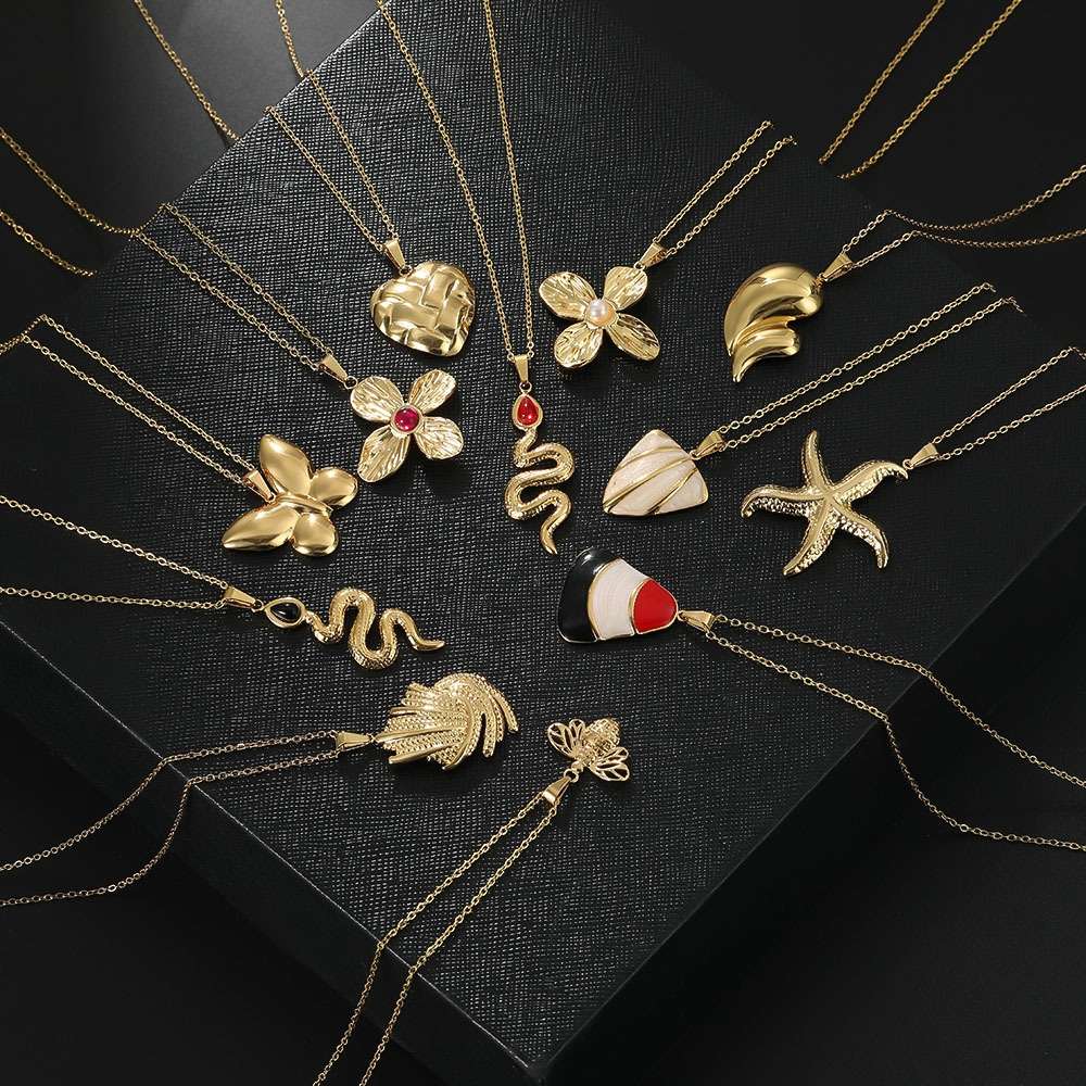 油压夸张套装耳环项链套装外贸滴油锆石时尚女士耳环项链套装爆款推荐