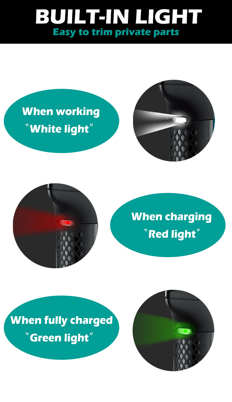 VGR602理发器批发家用多功能套装防水电动美发发廊雕刻专用电推剪详情7