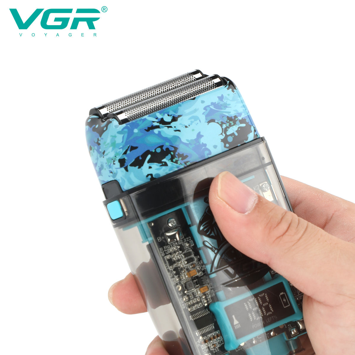 VGR645 transparent body hair clipper set, electric hair clipper for men with oil head engraving, electric clipper and shaver Application Scenario