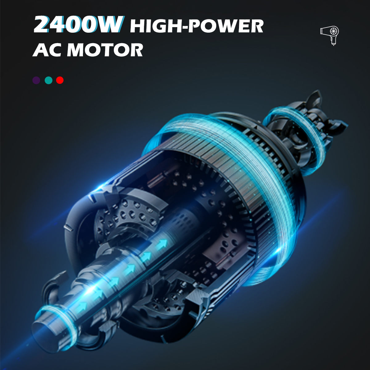 VGR452 Cross-border high-speed Hair dryer, hair salon hair dryer, negative ion household high-power export hair dryer batch Item Picture