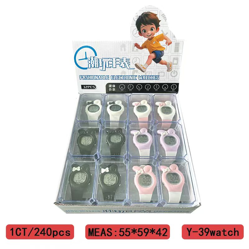 YITONG WATCH Cartoon rabbit ear electronic watch for children, display watch, trendy and fashionable design, high cost performance for daily wear, 230 million yuan for daily wear, electronic watch for daily wear Application Scenario