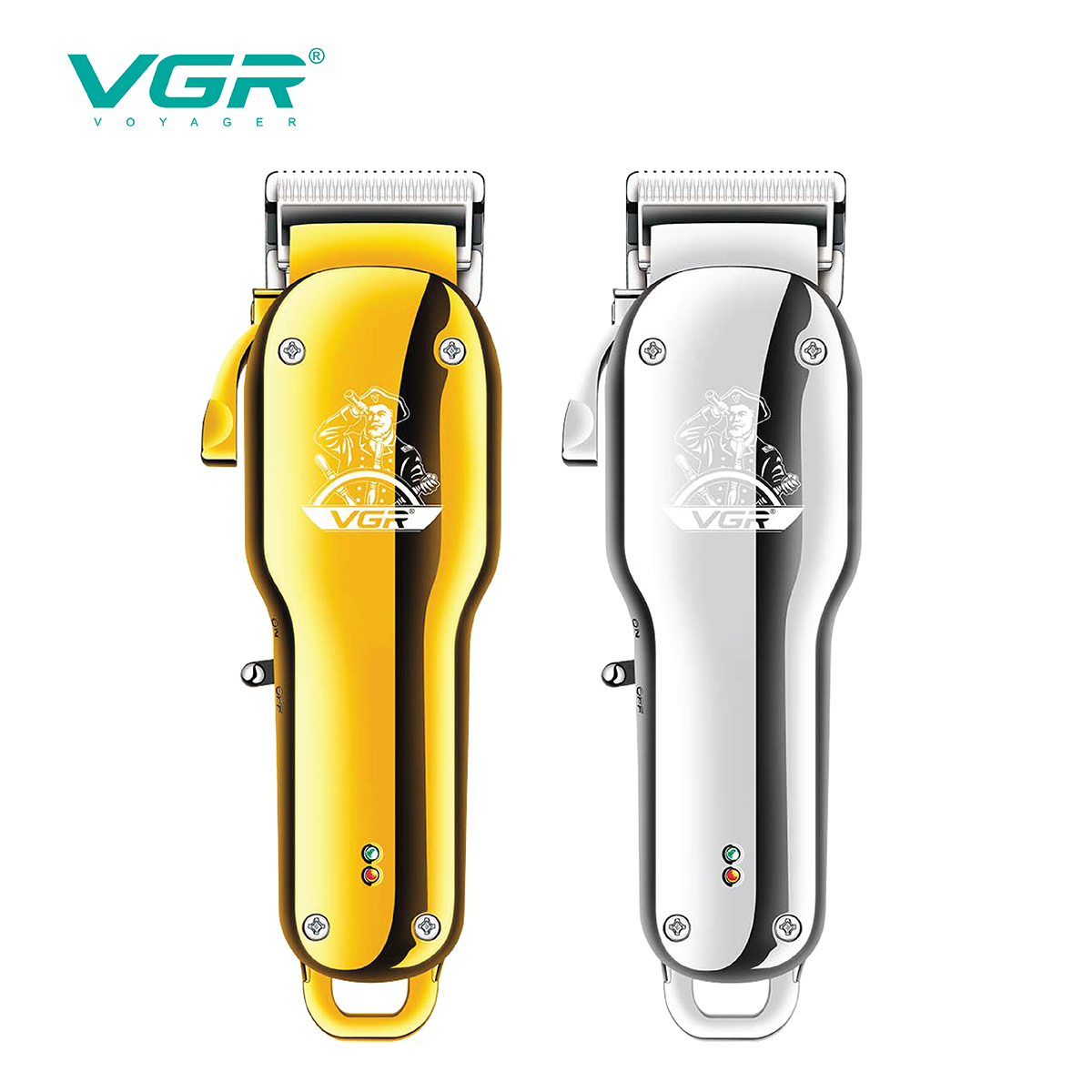 VGR678 Metal electric hair Clipper, high-power fine-tuning gradient electric clipper, oil head electric clipper for hair salon home details Picture