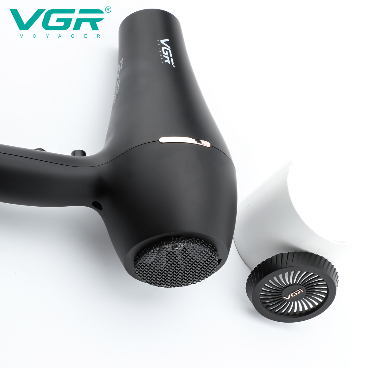 VGR Cross-border Hair Salon 3-speed Adjustable temperature Hair dryer, high-power cold and hot strong wind force constant temperature Hair dryer V-433 Item Picture
