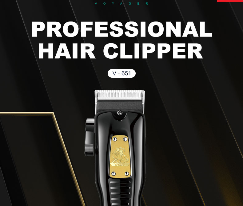 VGR651 cross border nuevo barbero eléctrico afeitador profesional barbero profesional con base corte de pelo recargable pic 2