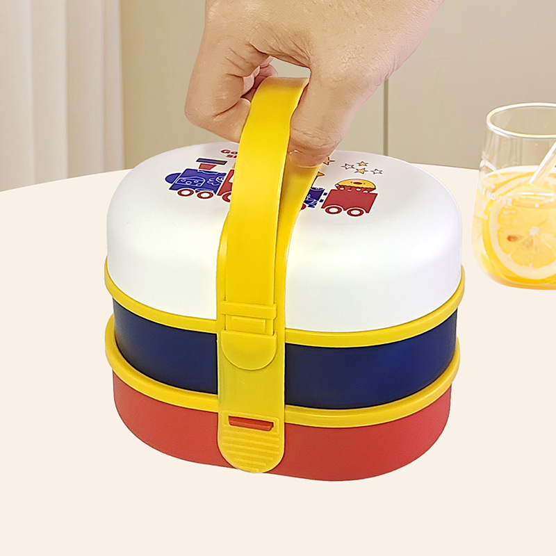 H226-561 Children's lunch box, cute portable fruit snack box, multi-layered food box specially designed for moms and kids, small in size Specification image